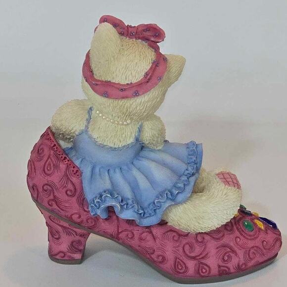Enesco Calico Cats Figurine It's Not‎ Easy to Fill Your Shoes #314501 - Picture 3 of 5